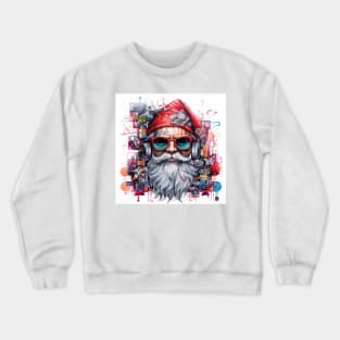 Santa Claus & Cyberpunk Crewneck Sweatshirt